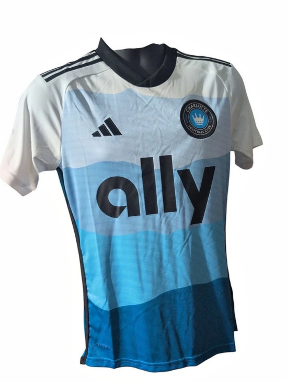NWT adidas Charlotte FC 2024/25 Home Jersey Blue White Size XS
